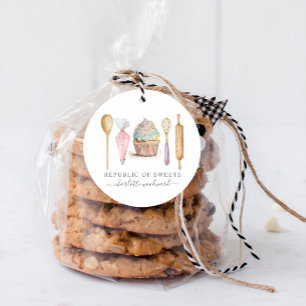 Sticker Rond Cupcake Boulangerie Pâtisserie Chef boulangerie Us