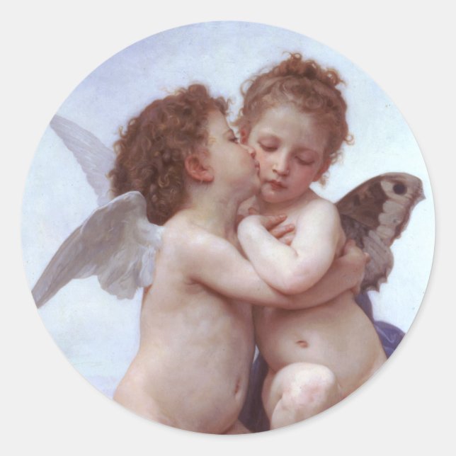 Sticker Rond Cupidé et psychique (Devant)