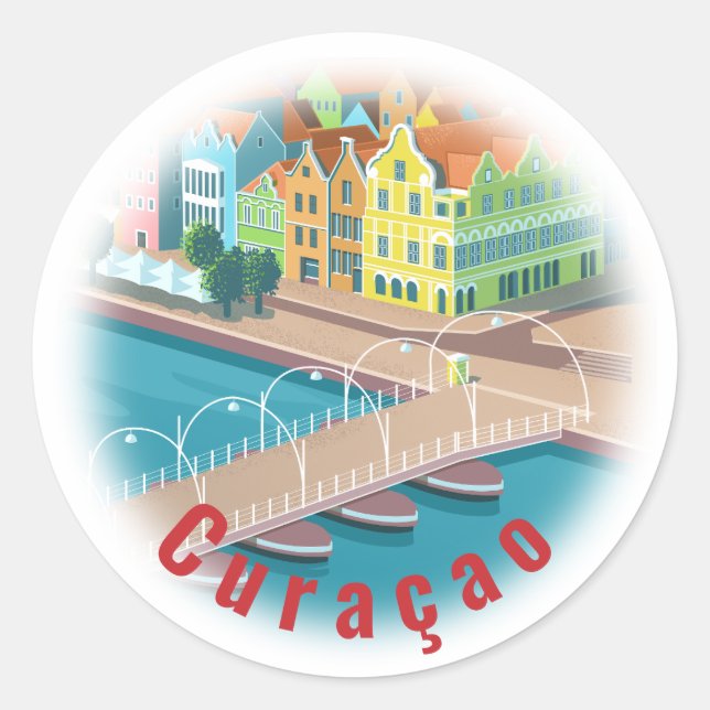 Sticker Rond Curaçao (Devant)