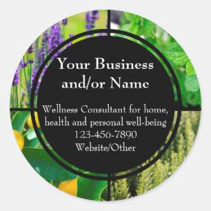 Sticker Rond Custom Essential Oil Bouteille de contact Étiquett
