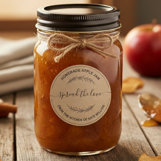 Sticker Rond Custom Laurel Diffusez l'amour (Créateur téléchargé)