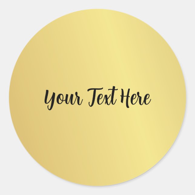 Sticker Rond Custom Text (Devant)