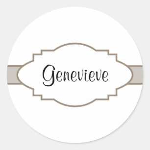 Sticker Rond Customise-Le ! Plaque