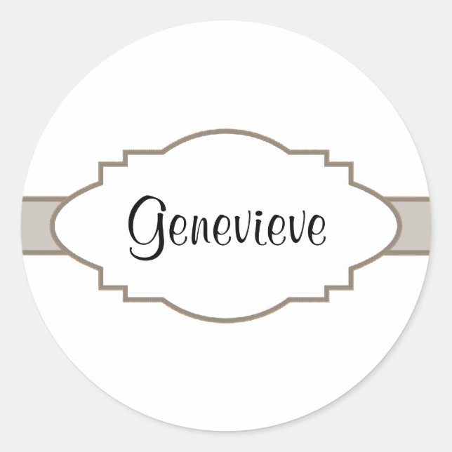 Sticker Rond Customise-Le ! Plaque (Devant)