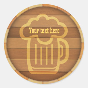 Sticker Rond Customisez votre bière