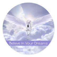 Cute Custom Text Magique Flying Unicorn Purple Clo