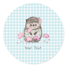 Cute Dandelion Hérisson Motif bleu