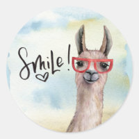 Cute drôle Smile Llama