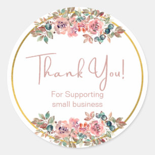 Sticker Rond Cute florale