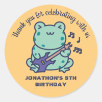 Cute Frog Jouer Guitare Anniversaire de enfant Par