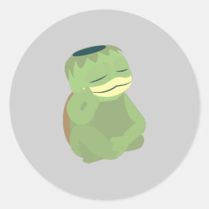 Sticker Rond Cute Kappa