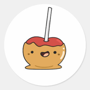 Sticker Rond Cute Kawaii Pomme à bonbons