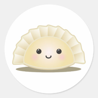 Sticker Rond Cute Mandu coréen