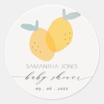 Cute plaisir Citron Jaune Fruit Citrus Baby shower