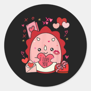 Sticker Rond Cute Squish Squish Squish Valentine Cadeaux Pour E