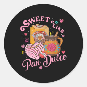 Sticker Rond Cute Swete Comme Pan Dulce Espagnol Mexicain Pain 