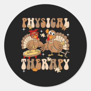 Sticker Rond Cute Turquie Physique Thérapie Pt Pta Automne Ie