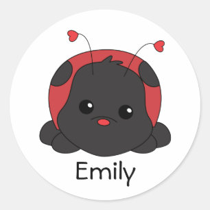 Sticker Rond Cutie Lady Bug