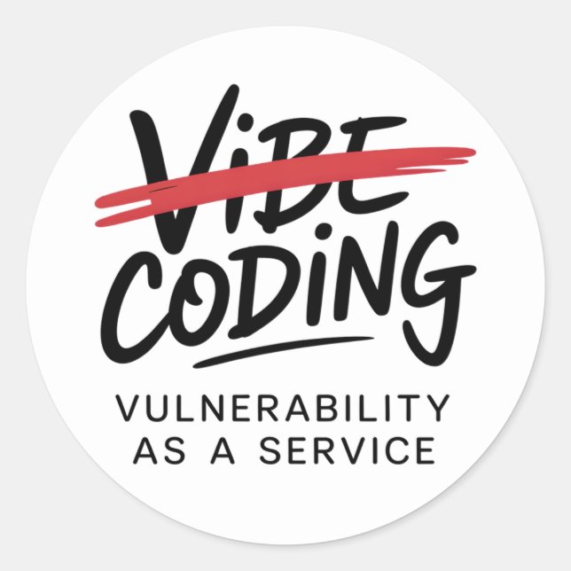 Sticker Rond Cybersecurity hacker network security (Devant)