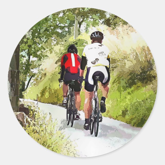 STICKER ROND CYCLISME (Devant)