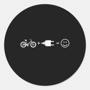Sticker Rond Cyclisme Électrique Cyclisme Électrique Électrique