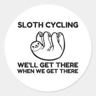 STICKER ROND CYCLISME LENT