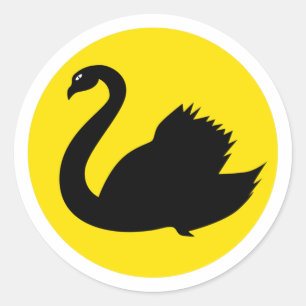Sticker Rond Cygne du pavillon de l'Australie occidentale