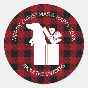 Sticker Rond Dachshund cadeau de vacances