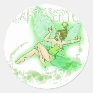 Sticker Rond Dainty Absinthe La Fee Verte II