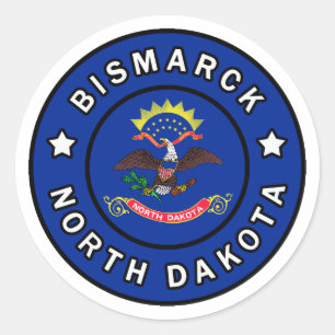 Sticker Rond Dakota de Bismarck