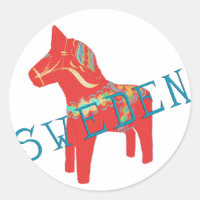 Dala suédois Cheval cadeaux & salutations