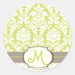Sticker Rond Damas de crème