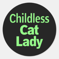 Dame de chat sans enfants Drôle Vote 2024