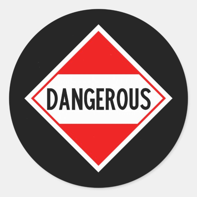 Sticker Rond dangereux (Devant)