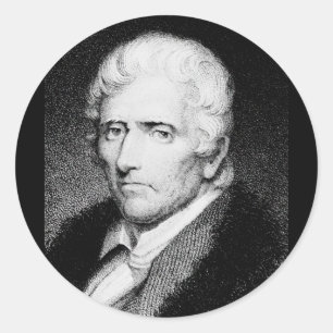 Sticker Rond Daniel Boone ~ American Pioneer / Frontiersman
