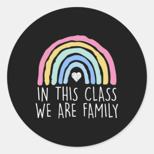 Sticker Rond Dans Cette Classe, Nous Sommes Étudiants Familiaux