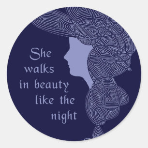 Sticker Rond Dans la Beauté