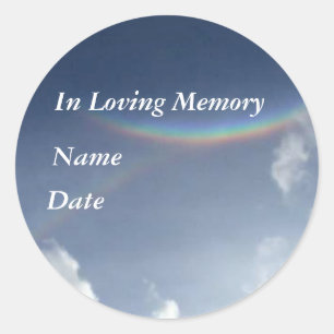 Sticker Rond Dans la mémoire affectueuse