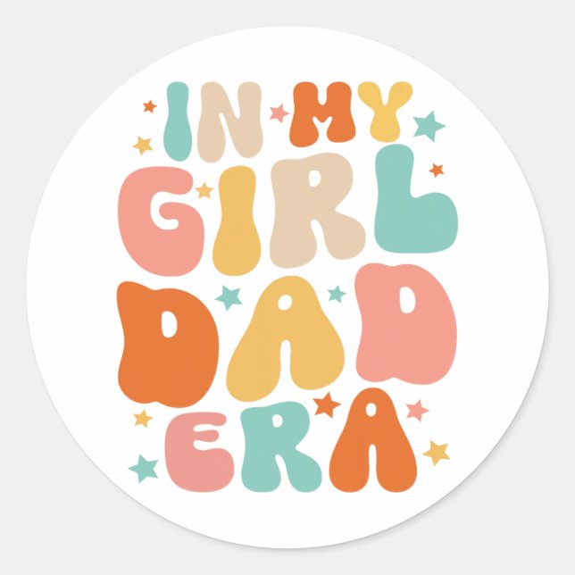 Sticker Rond Dans l'ère des adolescents de mon père (Devant)