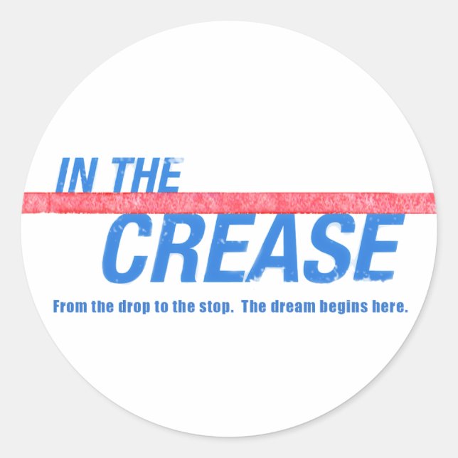 STICKER ROND DANS L'ÉTIQUETTE DU FILM CREASE (Devant)