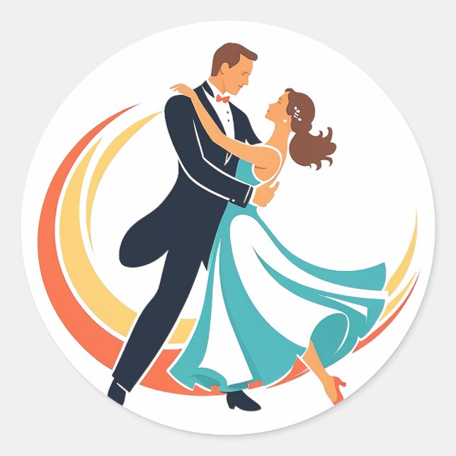 Sticker Rond Danse (Devant)