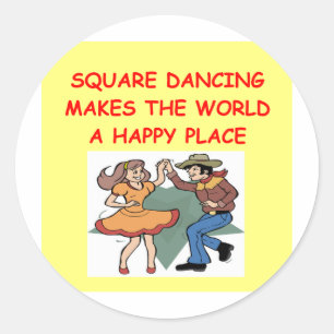Sticker Rond danse carrée