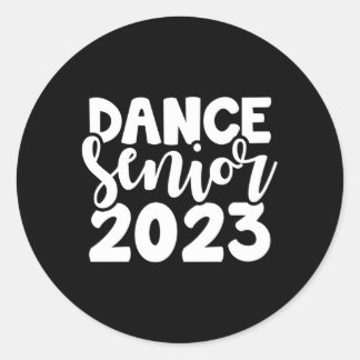 Sticker Rond Danse Classe Supérieure De L'Équipe D'Exercice Sec