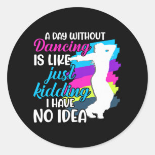 Sticker Rond Danse contemporaine Danse contemporaine