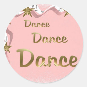 Sticker Rond Danse Danse Danse
