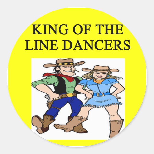 Sticker Rond danse de ligne (Devant)