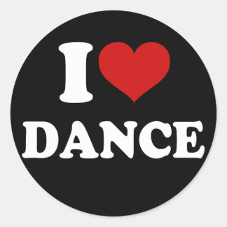 Sticker Rond Danse de love