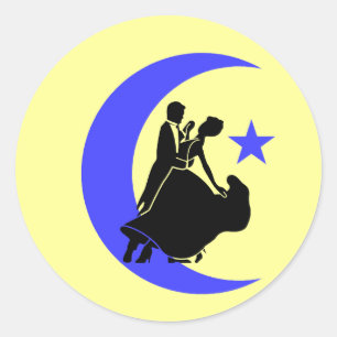 Sticker Rond Danse de salon