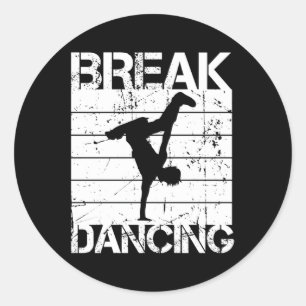 Sticker Rond Danse Hip hop B-