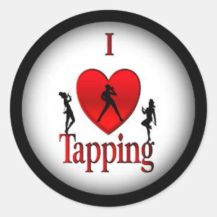 Sticker Rond Danse I Heart Tap